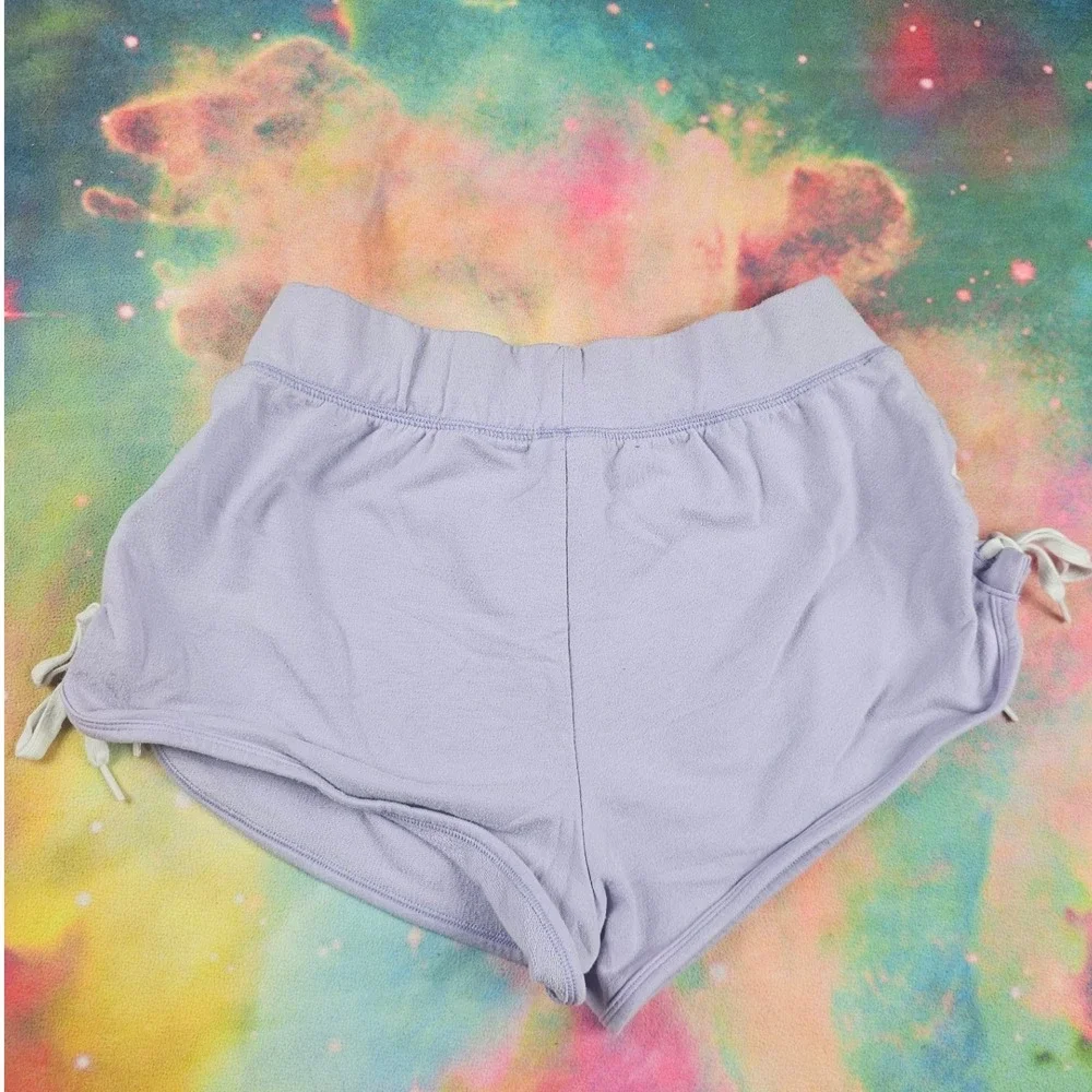 PINK Victoria's Secret Lace-Up‎ Shorts Lavender Loungewear Comfy Casual